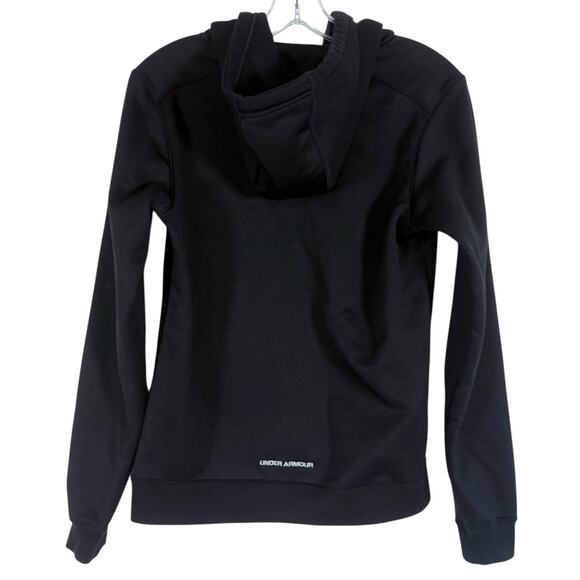 Under Armour Hooded Sweatshirt Pullover Hoodie Women's Size Small Black - Picture 2 of 8